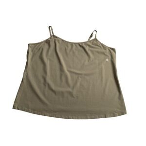 Lane Bryant The Cotton Cami Tank Top Sz 26/28 Green Layering Basic Comfort NWOT